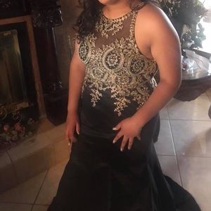 Black & Gold Prom dress